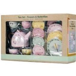 Little Dutch Flowers and butterflies tea set, pink [Ukendt]